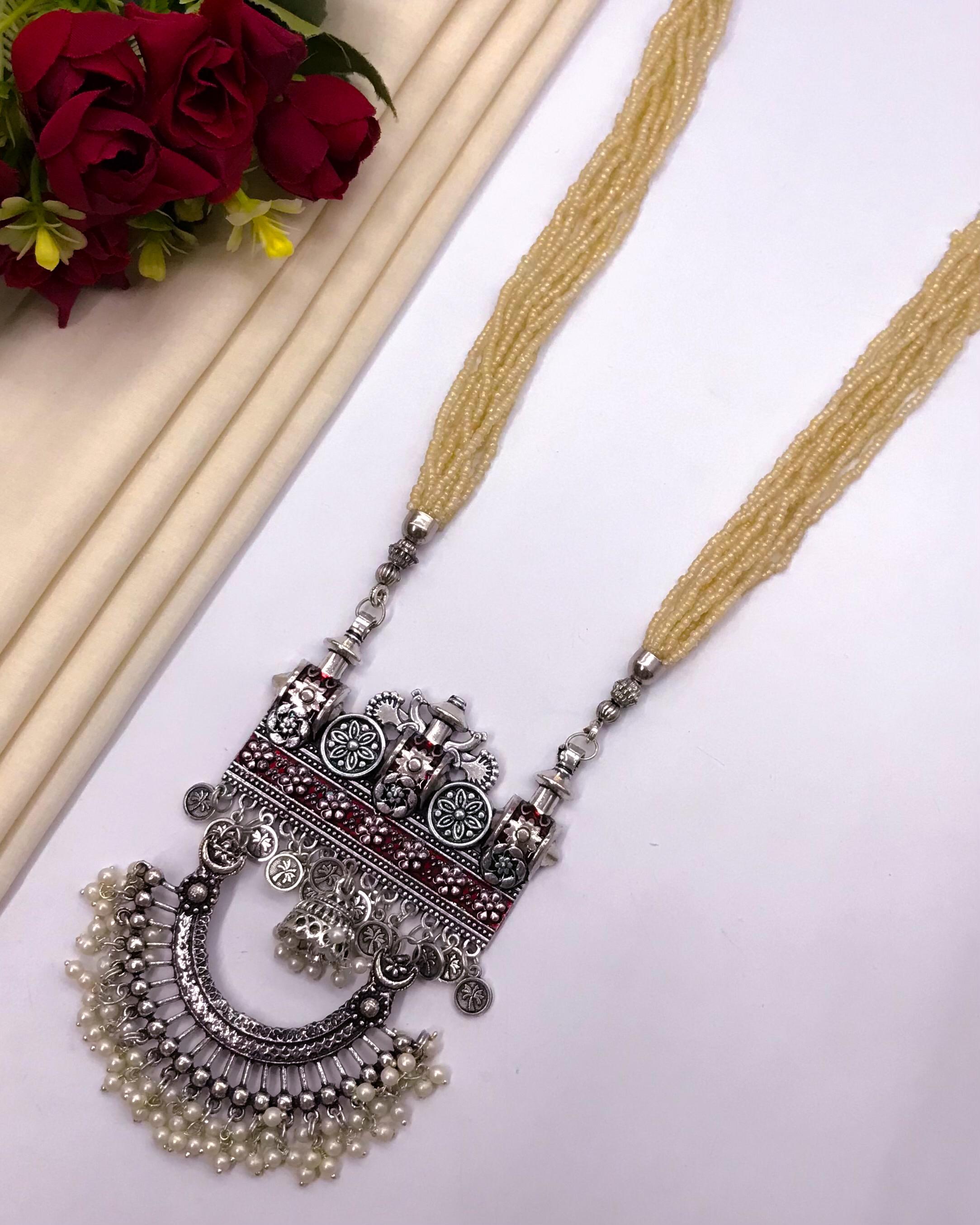 long Oxdise set with perl mala 